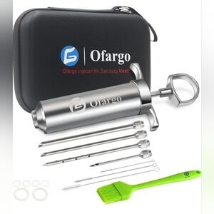 🍖 Ofargo Premium Stainless Steel BBQ Marinade Kit -Flavor Infuser